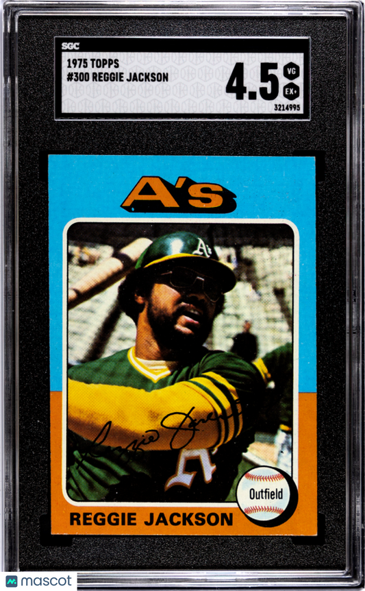 1975 Topps REGGIE JACKSON #300 SGC 4.5