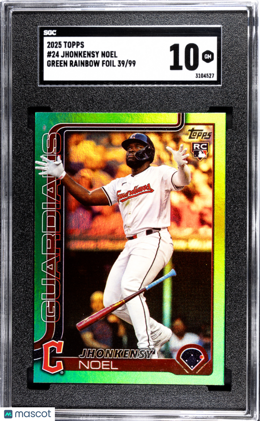 2025 Topps JHONKENSY NOEL #24 Green Rainbow 39/99 SGC 10 Rookie RC