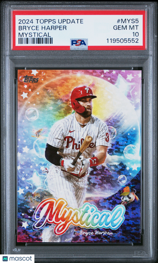 2024 Topps Update Mystical BRYCE HARPER #MYS-5 PSA 10 (POP 16)
